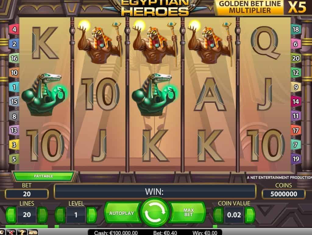 Egyptian Heroes automat zdarma