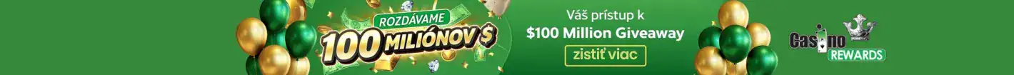Casino Rewards 25 Years - 100 million giveaway