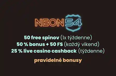 Neon54 Casino bonusy