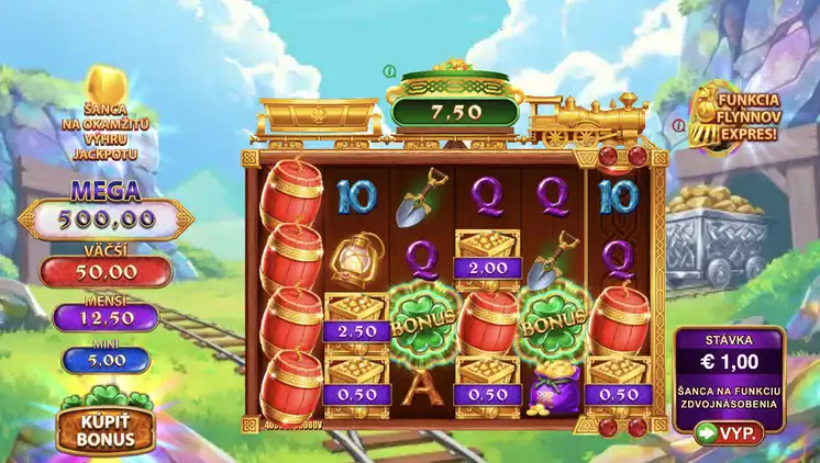 Mining Pots of Gold Express Gold Blitz slot